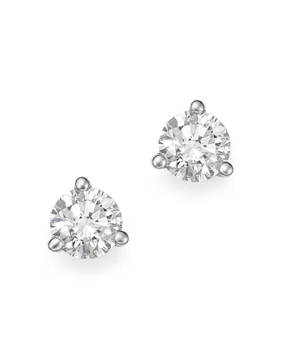 Bloomingdale's Diamond Stud Earrings In 14k White Gold 3-prong Martini Setting, 0.60 Ct. T. W. - Exclusive