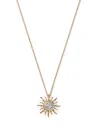 Bloomingdale's Diamond Sun Pendant Necklace In 14k Yellow Gold, .10 Ct. T. W. - Exclusive In Gold