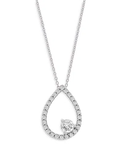 Bloomingdale's Diamond Teardop Pendant Necklace In 14k White Gold, 0.25 Ct. T. W. - Exclusive
