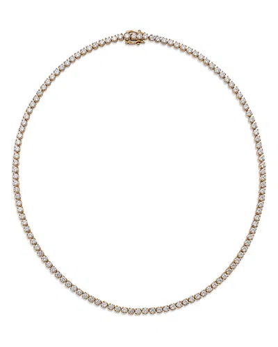 Bloomingdale's Diamond Tennis Necklace In 14k Yellow Gold, 10.0 Ct. T. W. - Exclusive In Gold/white