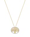 Bloomingdale's Diamond Tree Of Life Pendant In 14k Yellow Gold, 0.40 Ct. T. W. - Exclusive In White/gold