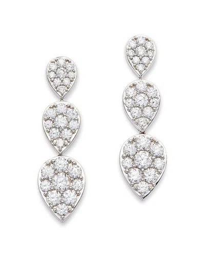 Bloomingdale's Diamond Pear Cluster Drop Earrings In 14k White Gold, 3.65 Ct. T. W.