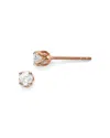 Bloomingdale's Diamond Tulip Stud Earrings In 14k Rose Gold, 0.33 Ct. T. W. - Exclusive In White/rose