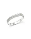 Bloomingdale's Diamond Two Row Band In 14k White Gold,.30 Ct. T.w - 100% Exclusive In White