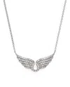 Bloomingdale's Diamond Wing Necklace In 14k White Gold, .30 Ct. T. W. In White