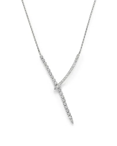 Bloomingdale's Diamond Y Necklace In 14k White Gold, 1.45 Ct. T. W. - Exclusive