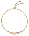 Bloomingdale's Double Link Bolo Bracelet In 14k Yellow Gold - Exclusive In Gold