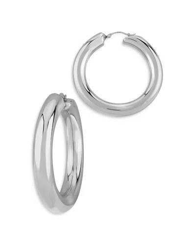 Bloomingdale's Doughnut Hoop Earrings In Sterling Silver - Exclusive