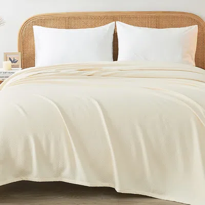 Bloomingdale's Egyptian Cotton Diamond Blanket, Full/queen In Yellow