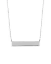 Bloomingdale's Engravable Bar Pendant Necklace In Sterling Silver, 18 - Exclusive In Silver