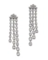 Bloomingdale's Fine Collection 14k White Gold Diamond Drop Earrings, 2.00 Ct. T. W. In White