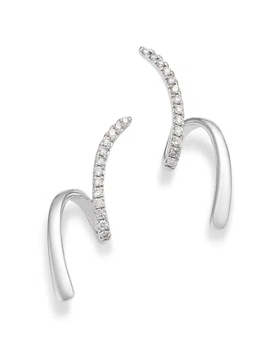 Bloomingdale's Fine Collection 14k White Gold Diamond Ear Climbers, 0.33 Ct. T. W.