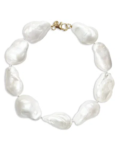 Bloomingdale's Fine Collection 14k Yellow Gold Baroque Pearl Bracelet - Exclusive