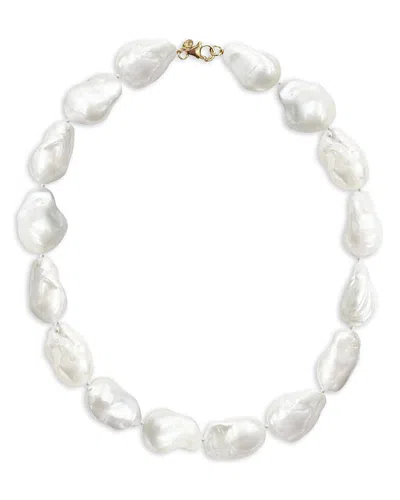 Bloomingdale's Fine Collection 14k Yellow Gold Baroque Pearl Necklace, 15.5