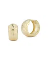 Bloomingdale's Fine Collection 14k Yellow Gold Bold Cut Huggie Hoop Earrings In Gold