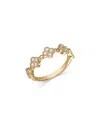 Bloomingdale's Fine Collection 14k Yellow Gold Diamond Clover Band Ring, 0.50 Ct. T. W. In Gold