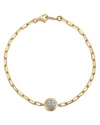 Bloomingdale's Fine Collection 14k Yellow Gold Diamond Solitaire Chain Bracelet, 0.1 Ct. T. W. In Yellow Gold