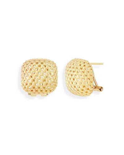 Bloomingdale's Fine Collection 14k Yellow Gold Mesh Square Earrings