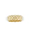 Bloomingdale's Fine Collection 14k Yellow Gold Quilted Band Ring In Gold