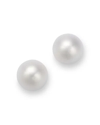 Bloomingdale's Fine Collection Akoya Pearl Stud Earrings In 14k Yellow Gold In White