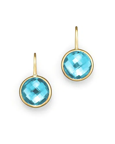 Bloomingdale's Fine Collection Amethyst Small Drop Earrings In 14k Yellow Gold - Exclusive In Gold/blue
