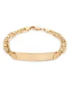 Bloomingdale's Fine Collection Anchor Id Bracelet In 14k Yellow Gold In Gold