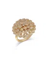 Bloomingdale's Fine Collection Bloomingdale's Diamond Flower Ring In 14k Yellow Gold, 1.50 Ct. T. W. In Gold