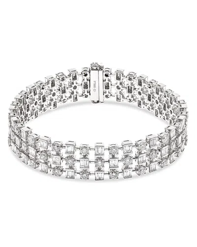 Bloomingdale's Fine Collection Bloomingdale's Diamond Multi Row Bracelet In 18k White Gold