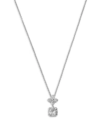 Bloomingdale's Fine Collection Bloomingdale's Diamond Solitaire Drop Pendant Necklace In 14k White Gold, 1.0 Ct. T. W.
