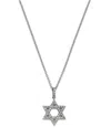 Bloomingdale's Fine Collection Bloomingdale's Diamond Star Of David Pendant Necklace Earrings In 14k White Gold, 0.25 Ct. T. W. In White
