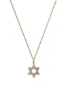 Bloomingdale's Fine Collection Bloomingdale's Diamond Star Of David Pendant Necklace In 14k Yellow Gold, 0.25 Ct. T. W. In Gold