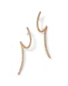 Bloomingdale's Fine Collection Bloomingdale's Diamond Swirl Drop Earrings In 14k Yellow Gold, 0.32 Ct. T. W. In Gold