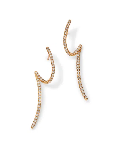 Bloomingdale's Fine Collection Bloomingdale's Diamond Swirl Drop Earrings In 14k Yellow Gold, 0.32 Ct. T. W.