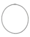 Bloomingdale's Fine Collection Bloomingdale's Fine Jewelry Diamond Crown Set Tennis Necklace In 14k White Gold, 10 Ct. T. W. In White