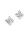 Bloomingdale's Fine Collection Bloomingdale's Fine Jewelry Diamond Flower Stud Earrings In 14k White Gold, 1.0 Tcw In White