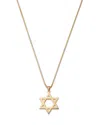 Bloomingdale's Fine Collection Bloomingdale's Fine Jewelry Men's Star Of David Pendant Necklace In 14k Yellow Gold, 22 In Gold