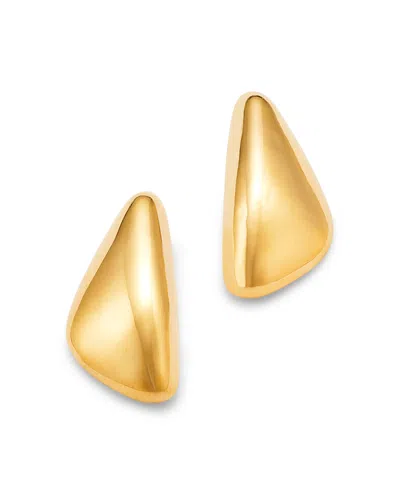 Bloomingdale's Fine Collection Bloomingdale's Polished Triangle Electroform Stud Earrings In 14k Yellow Gold