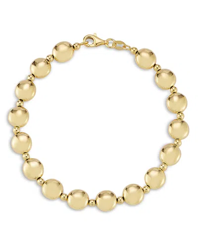 Bloomingdale's Fine Collection Bold Button Link Bracelet In 14k Yellow Gold In Metallic