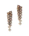 Bloomingdale's Fine Collection Brown Diamond Ombre Cascade Drop Earrings In 14k Yellow Gold, 1.24 Ct. T. W.