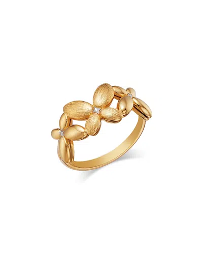 Bloomingdale's Fine Collection Butterfly Band Ring In 14k Gold