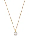 Bloomingdale's Fine Collection Certified Diamond Colorless Solitaire Pendant Necklace In 18k Yellow Gold, 0.75 Tcw In Gold