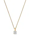 Bloomingdale's Fine Collection Certified Diamond Colorless Solitaire Pendant Necklace In 18k Yellow Gold, 1.0 Tcw In Gold