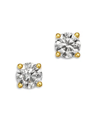 Bloomingdale's Fine Collection Certified Diamond Colorless Stud Earrings In 18k Yellow Gold, 0.50 Tcw