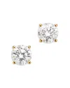Bloomingdale's Fine Collection Certified Diamond Colorless Stud Earrings In 18k Yellow Gold, 1.50 Tcw In Gold