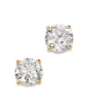 Bloomingdale's Fine Collection Certified Diamond Colorless Stud Earrings In 18k Yellow Gold, 2.0 Tcw In Gold