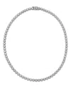 Bloomingdale's Fine Collection Certified Diamond Crown Set Tennis Necklace In 14k White Gold, 16.0 Ct. T. W.