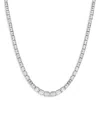 Bloomingdale's Fine Collection Certified Certified Lab Grown Diamond Emerald Cut Tennis Necklace In 18k White Gold, 18.6 Ct. T. W. In White