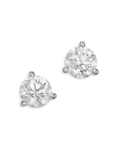 Bloomingdale's Fine Collection Certified Diamond Martini Set Stud Earrings In 14k White Gold, 1.5 Ct. T. W.