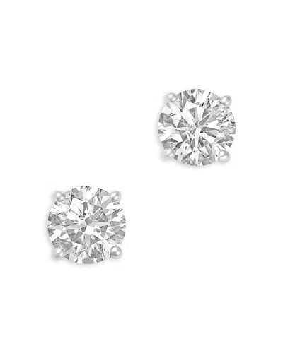 Bloomingdale's Fine Collection Certified Diamond Round Stud Earrings 14k White Gold, 3.0 Tcw