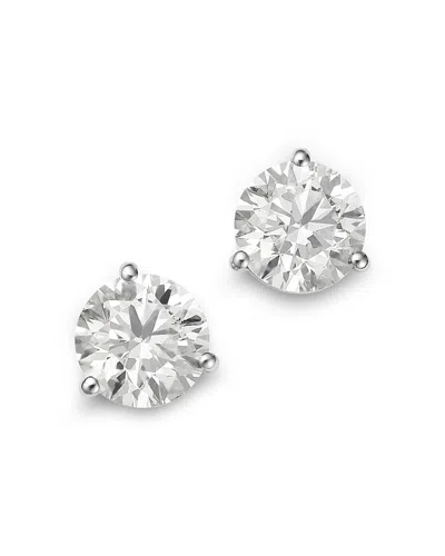 Bloomingdale's Fine Collection Certified Diamond Stud Earrings In 14k White Gold, 2.40 Ct. T. W.